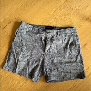 Club Monaco Baxter Gray Flat Front Shorts